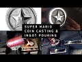 Solid mario bros coin made at home  also aluminium melting and ingot casting