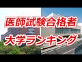 医師国家試験合格者 大学ランキング 2020年3月