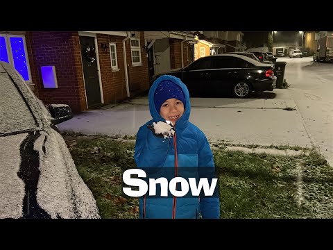 First snow in London 2022
