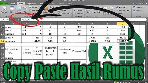 Cara Copy Paste Hasil Perhitungan Menggunakan Rumus di Excel • #SimpleNewsVideo