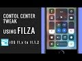 Control center customizationtweak using filza