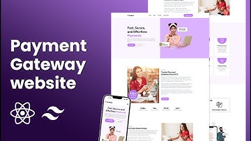 Responsive payment Gateway website in React and Tailwindcss