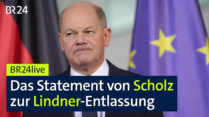 Ampel-Aus: Bundeskanzler Scholz zur Lindner-Entlassung | BR24live