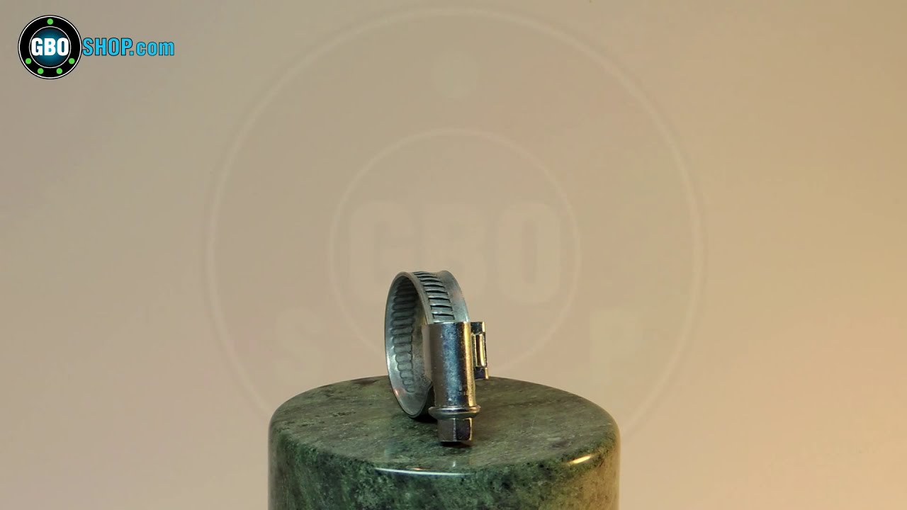 Червячный хомут из нержавейки 16 мм x 25 мм Металвис - YouTube