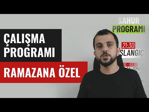 Ramazan Ayında Ders Çalışma Düzeni Nasıl Kurulur? Sahur - Gündüz ve Çalışanlar için Ders Programı