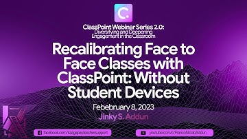 Recalibrating Face to Face Classes with ClassPoint: Without Student Devices