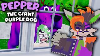 Forcing My Editor to Adopt PEPPER the Giant Purple Dog