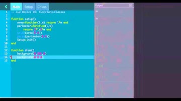 Codea Tutorials #006--Functions & Classes in Lua, iPad Programming