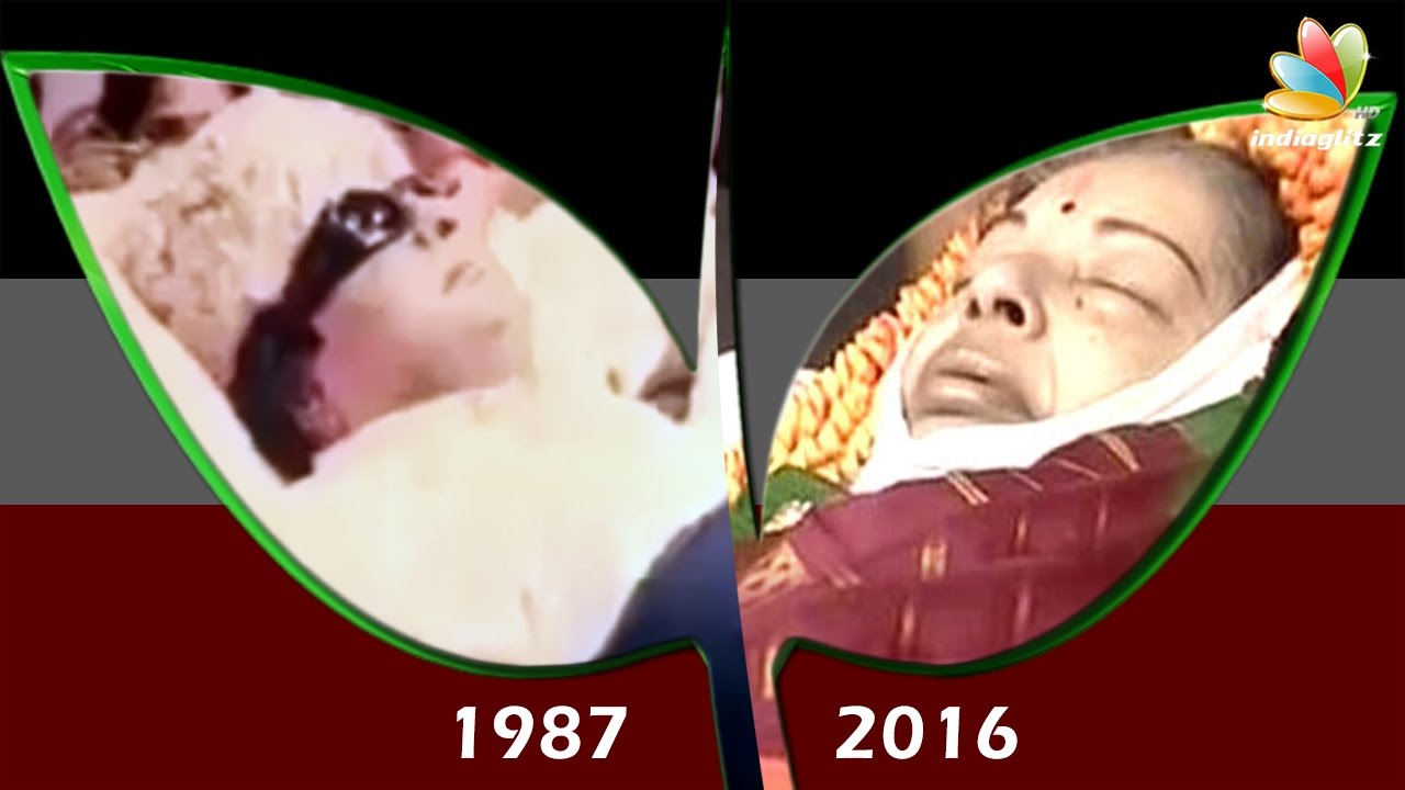 Similarities in Jayalalitha and MGRs Funeral  Death video