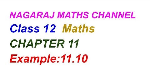 Example:11.10|| TN CLASS 12 MATHS || CHAPTER 11