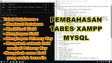 Modifikasi dan Membuat Tabel Database di CMD menggunakan Mysql...