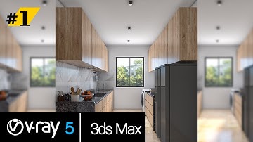 V Ray 5 3ds max interior Modeling & lighting  tutorial PART# 01