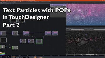 Text particles with POPs | Part 2 : TouchDesigner, POPs, morphing, effectors, instancing