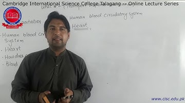 7th - [Science] - Lecture#1 - Muhammad Imran - CISC Online Lecture Series