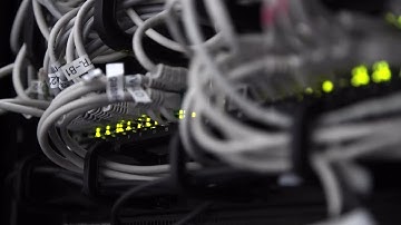 Network Cables In The Data Center Stock Video