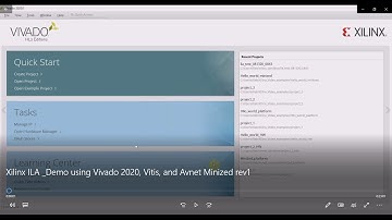 Xilinx ILA  Demo using Vivado 2020, Vitis, and Avnet Minized rev1