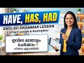 Have, Has, Had: ഇംഗ്ലീഷ് വ്യാകരണം ഇനി സിമ്പിളായി പഠിക്കാം!
