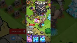 one queen 👸🏻 VS queen and king 😀 #3starattack #coc full video in youtube channel #cocomong