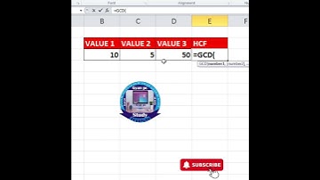 Excel in HCF #hcf #gcd #excelformula #microsoftoffice #exceltips #spreadsheetsoftware #exceltricks