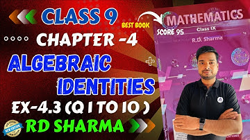 RD Sharma Class 9 Maths Chapter 4 Algebraic Identities Exercise 4.1 Latest Edition