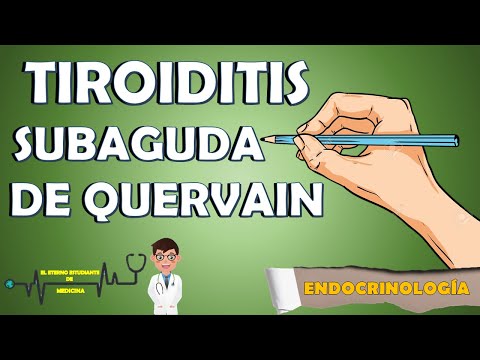 TIROIDITIS SUBAGUDA DE QUERVAIN Síntomas, Causas, Fisiopatología, Diagnóstico, Tratamiento: RESUMEN