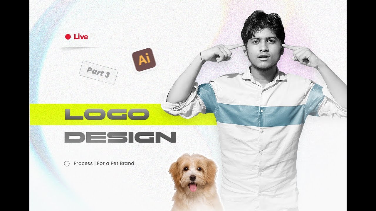 Live Logo Design Process for a Pet Brand 🐾 | Part 3 | GFX Manjur