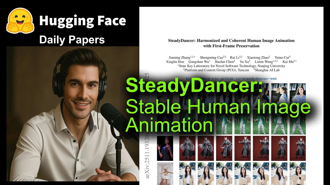 SteadyDancer: Stable Human Image Animation - YouTube