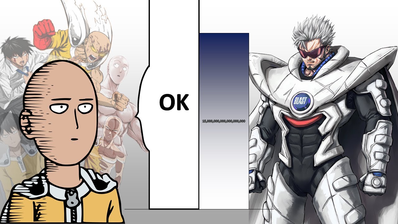 Saitama VS Blast POWER LEVELS Over The Years (All Forms)