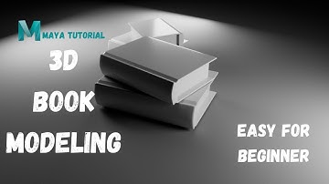 3D Modeling Tutorial - How to Model a Book in Autodesk Maya