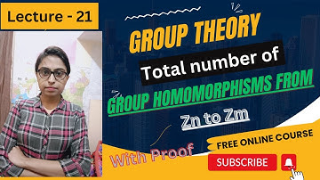 Total number of Group Homomorphisms from Zn to Zm | Group Homomorphism | Group Theory #csir_net#gate
