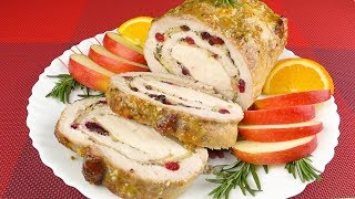 Рулет из свинины  с куриной грудкой | Pork roll with chicken breast