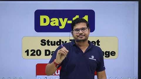 Day -11 Study Targets / Study Plan || 120 Day