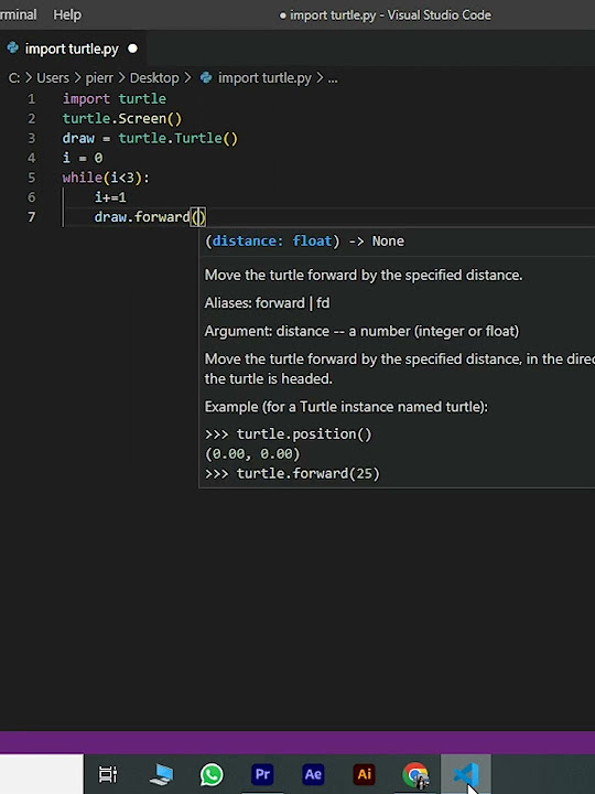 how to draw triangle in python | PYTHON TURTLE - YouTube