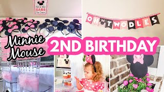 Minnie Mouse 2nd Birthday Vlog | Elliana Turns TWO! | Jessica Elle