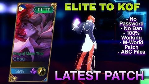 CHOU ELITE TO KOF SKIN SCRIPT | NO PASSWORD | M-WORLD PATCH | SAKAI |