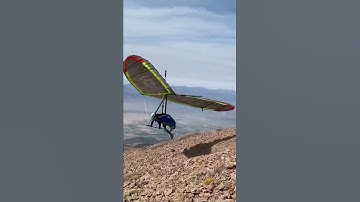 Almost failed Hang Glider launch