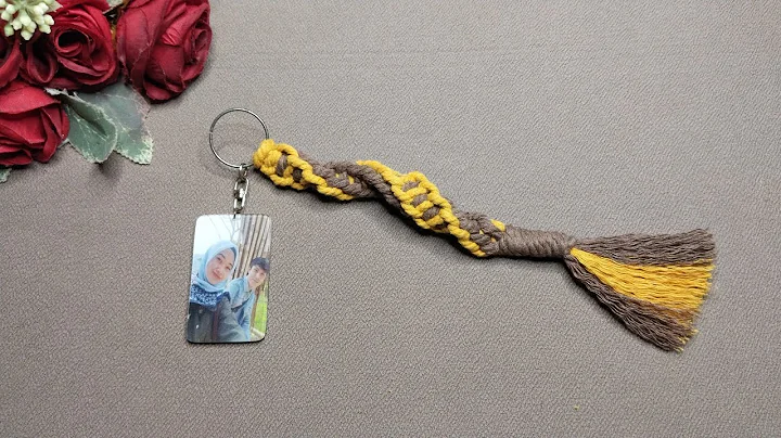 DIY Macrame Keychain with Spiral Knot Easy for Beginners Step by Step Tutorial