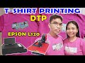 EPSON L120 T-SHIRT PRINTING using DARK TRANSFER PAPER