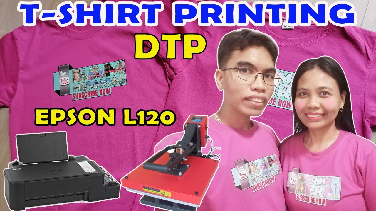 EPSON L120 T-SHIRT PRINTING using DARK TRANSFER PAPER