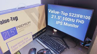 Value-Top S22IFR100 21.5" 100Hz FHD IPS Monitor Unboxing and Full Review এই প্রাইজে সেরা মনিটর ২০২৪