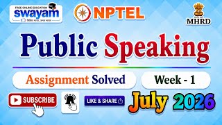 Public Speaking Week 1 Assignment Solutions#PublicSpeaking#July2026#Week1#NPTELASSIGNMENTS#NPTELPYQ