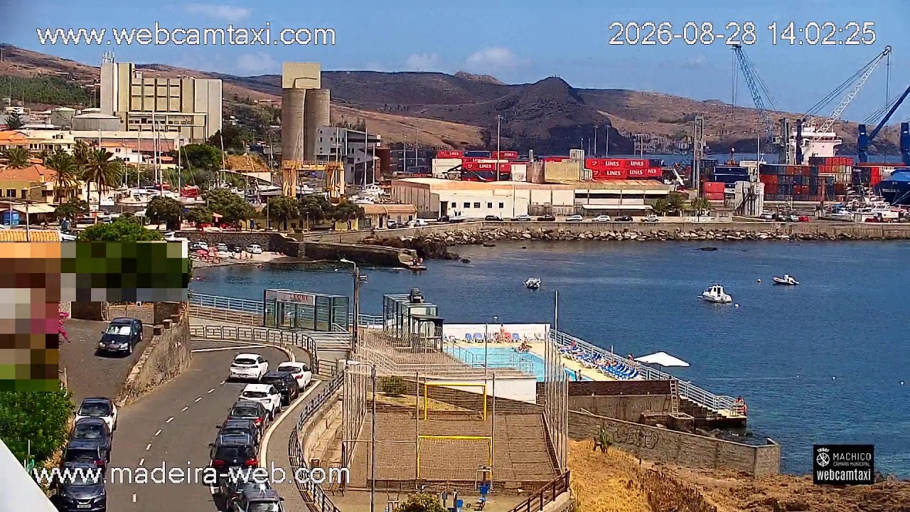 Live camera view of Madeira in Funchal, Portugal