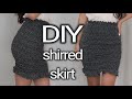 DIY shirred skirt - how to shirr fabric