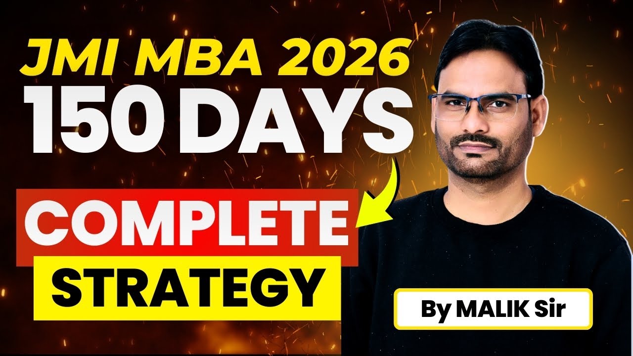 JMI MBA 2026 : Can I clear JMI MBA if I start now ? | 5 Months Complete Strategy | Mission 150 Days🔥