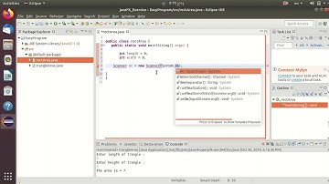 area of rectangle program in java