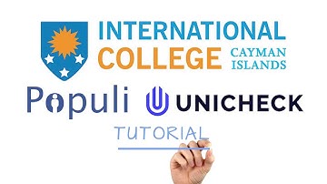 Unicheck tutorial for populi learning management system
