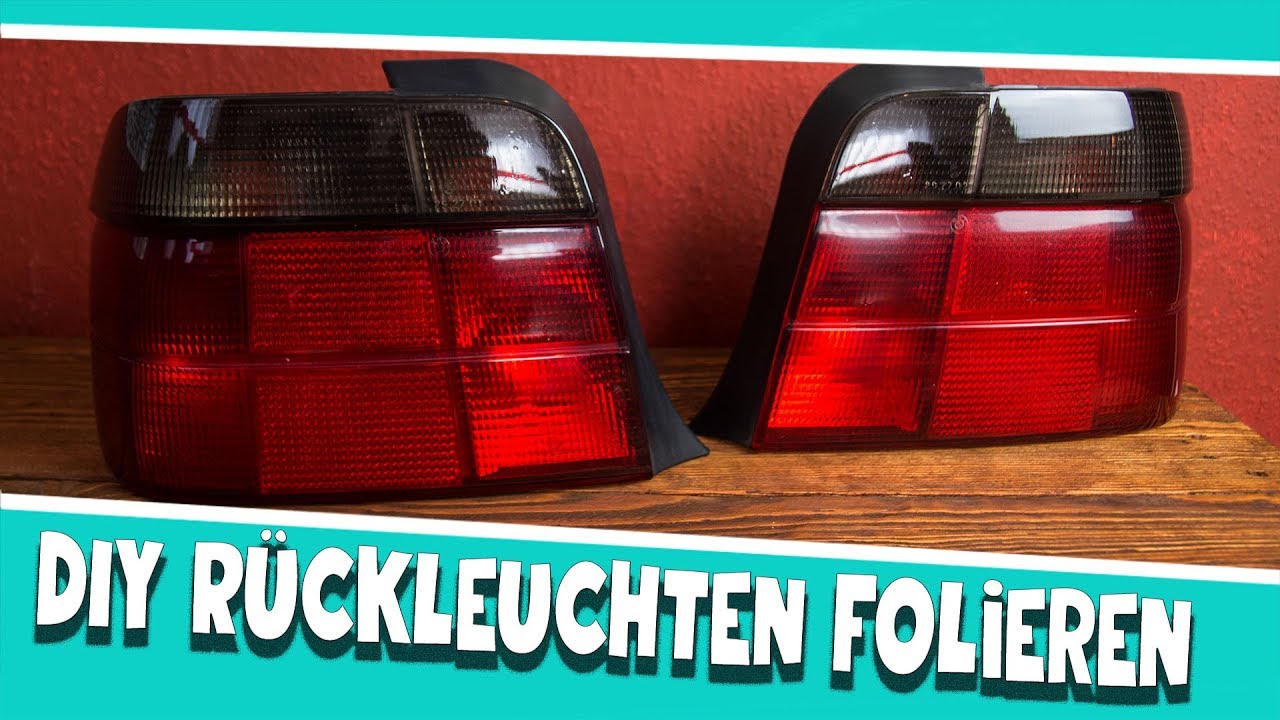 Rote Rückleuchten Folie