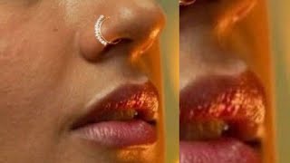 Tollywood Actresses with Nose Pin Beautiful Closeup