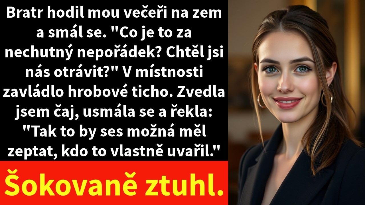 Všichni mě viděli, jak vyplivl jídlo, které jsem uvařila, a shodil mísu na zem. Jeho dcery stály za mnou v zástěrách od mouky a držely recept, který trénovaly týdny jako překvapení pro babičku....
