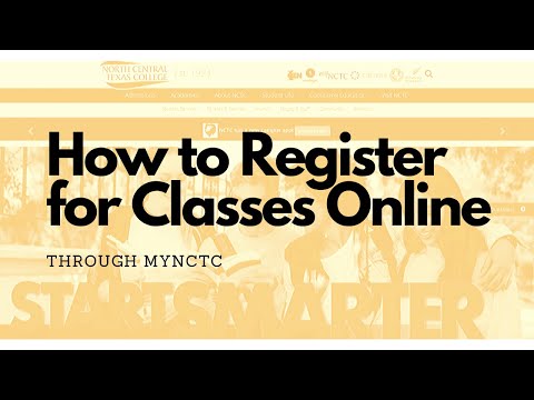 How to Register for Classes Online